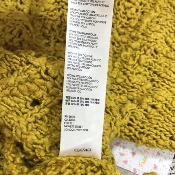 Free People Sunday Shore Cotton Blend Sweater - Picture 7 of 8